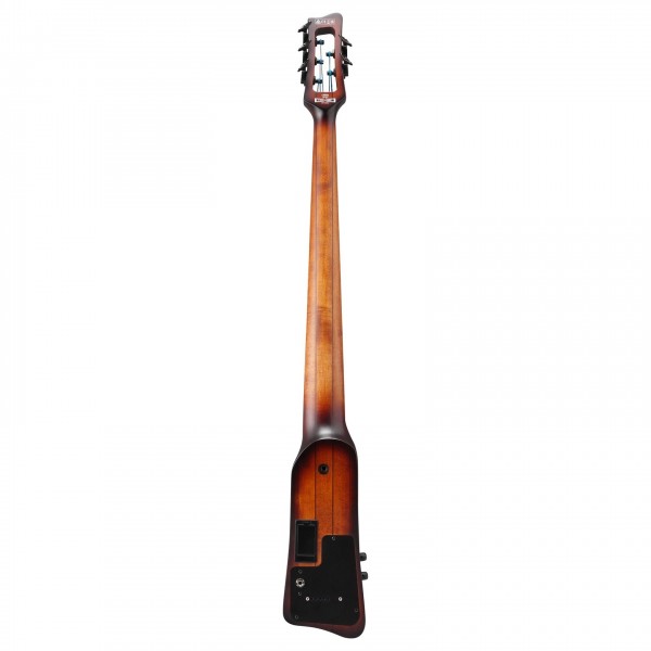 Ibanez UB805 Fretless Bass, Mahogany Oil Burst back