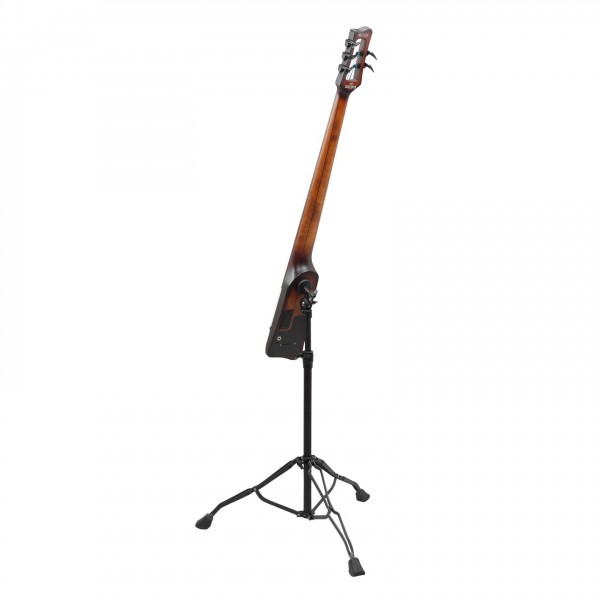 Ibanez UB805 Fretless Bass, Mahogany Oil Burst stand back