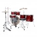 Tama Imperialstar 22'' 6pc Drum Kit, Burnt Red Mist - back