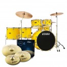 Tama Imperialstar 22'' 6pc Drum Kit w/Cymbals, Electric Yellow