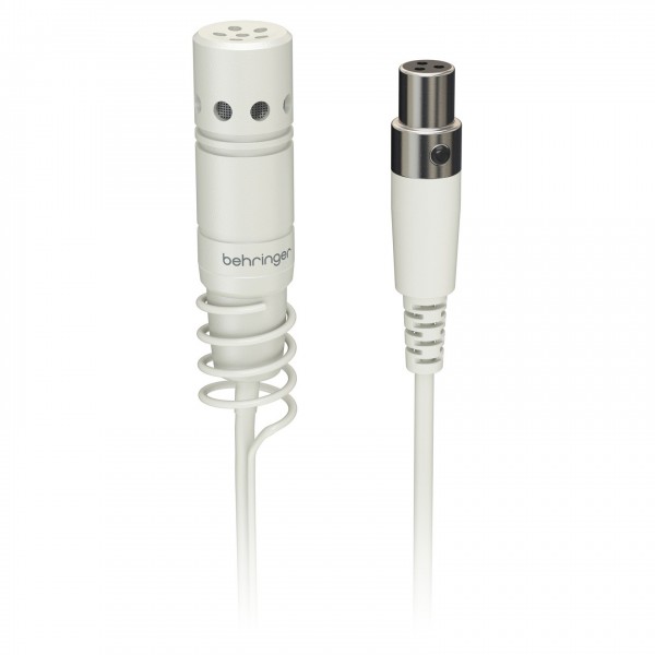 Behringer HM50 Condenser Hanging Microphones - White - mic and plug