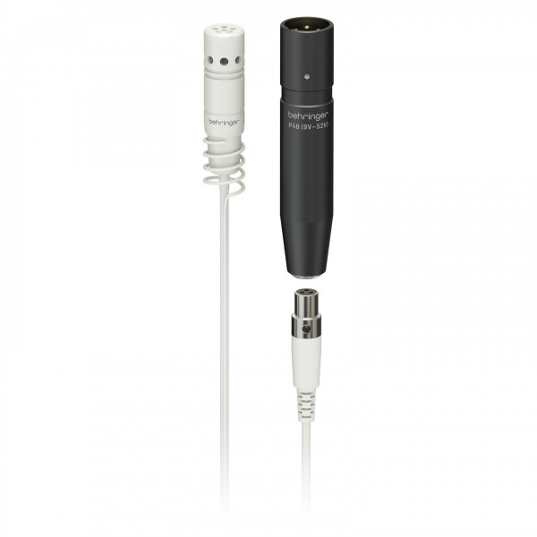 Behringer HM50 Condenser Hanging Microphones - White - mic- plug and XLR