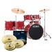 Tama Imperialstar 22'' 6pc Drum Kit w/talerze perkusyjne,Burnt Red Mist