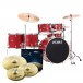 Tama Imperialstar 22'' 6pc Drum Kit w/Cymbals,Burnt Red Mist