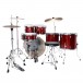 Tama Imperialstar 22'' 6pc Drum Kit w/Cymbals,Burnt Red Mist - Back