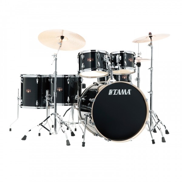 Tama Imperialstar 22'' 6pc Drum Kit, Hairline Black- Main