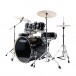 Tama Imperialstar 22'' 6pc Drum Kit, Hairline Black- side