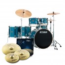 Tama Imperialstar 22'' 6pc Drum Kit w/Cymbals, Hairline Blue