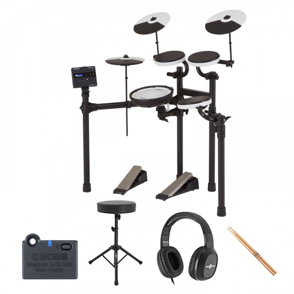 Roland TD-02KV V-Drums Electronic Drum Kit with Accessory Pack - Full Bundle