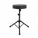 Drum Throne Stool by Gear4music, Black - Angled