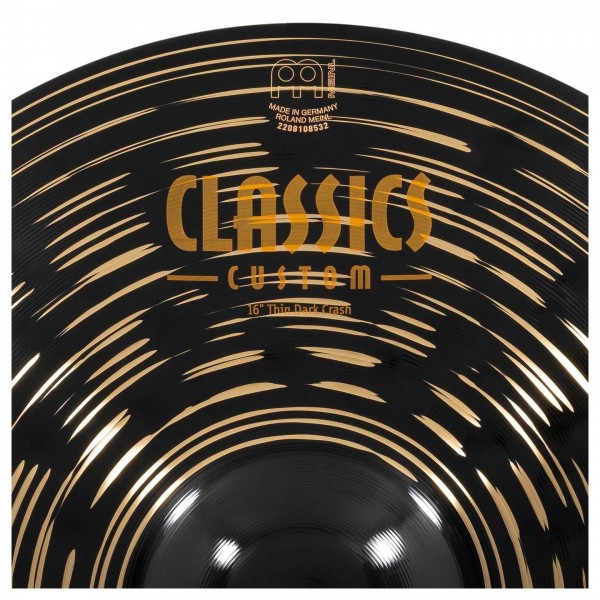 Meinl Classics Custom 16" Thin Dark Crash