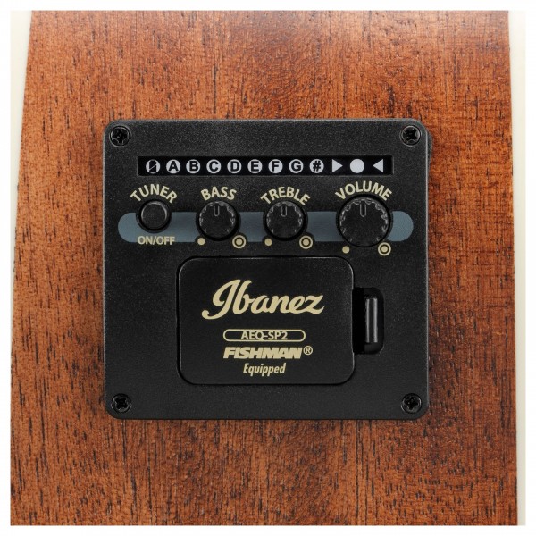 Ibanez AC340CE, Open Pore Natural preamp