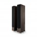 Acoustic Energy AE520 Walnut Veneer Floorstanding Speakers (Pair) with grille