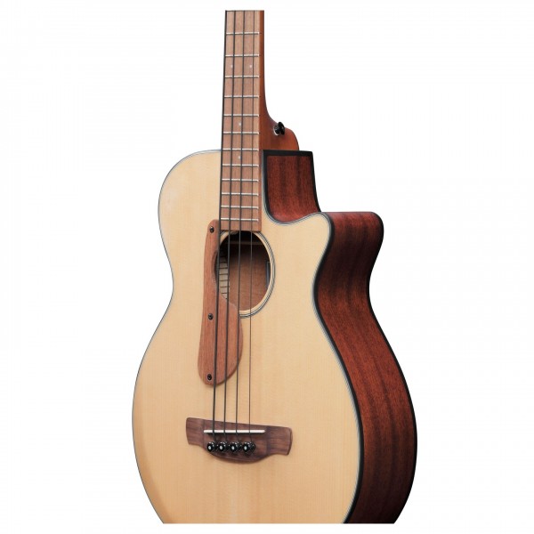 Ibanez AEGB30E, Natural High Gloss close up angle 