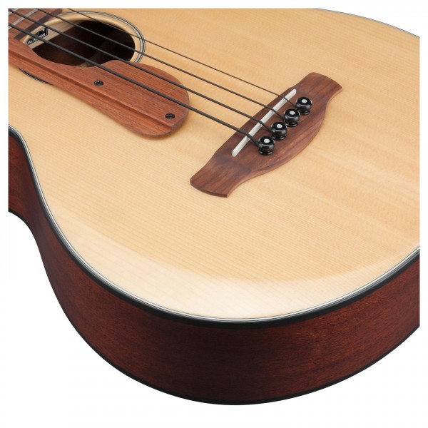 Ibanez AEGB30E, Natural High Gloss bridge