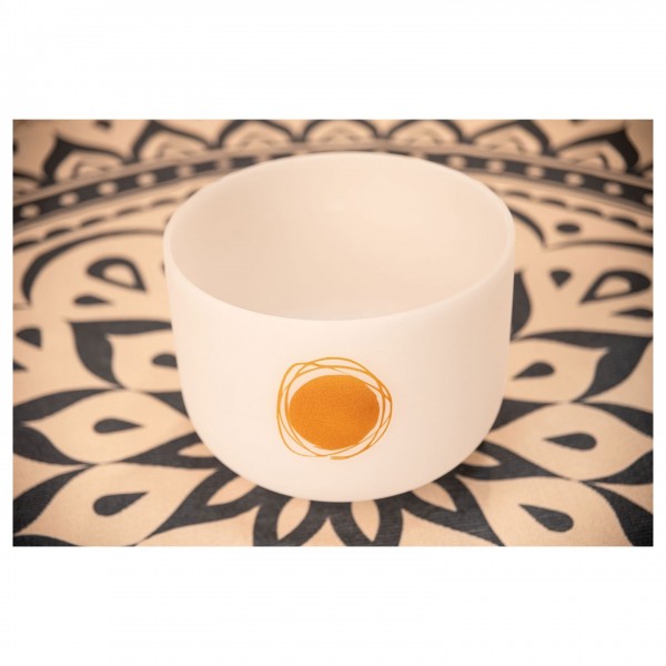 Meinl Planetary Tuned Crystal Singing Bowl 12", Schumann Resonance - Angle
