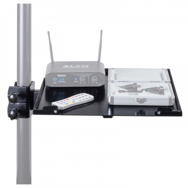 Headliner Accessory Tray - Front with Equipment (Equipment and Stand Not Included)