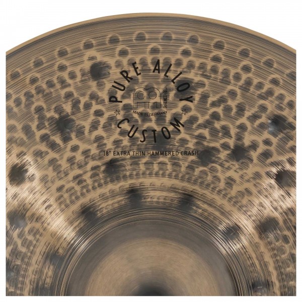 Meinl 18" Pure Alloy Custom Extra Thin Hammered Crash - Detail