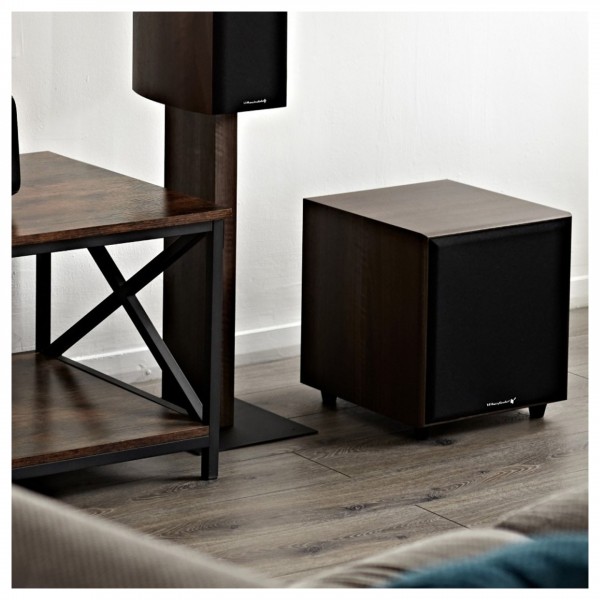 Wharfedale Diamond 9.1 HCP Walnut 5.1.2 Speaker Package with D300 3D Subwoofer Lifestyle View