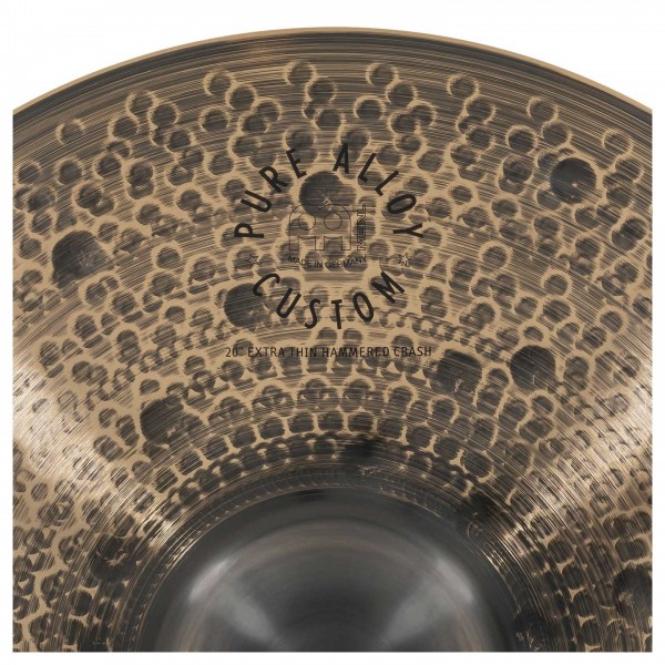 Meinl Pure Alloy Custom 20" Extra Thin Hammered Crash - Detail