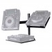 Avalon Dual CDJ Stand - Angled with CDJs (CDJs and Mixer Not Included)