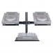 Headliner DJ Dual CDJ Stand - Front with CDJs (CDJs and Mixer Not Included)
