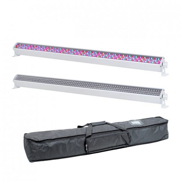 Equinox RGB Power Batten MkII White, Pack of 2 with Bag - BOM