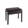K&M 13900 Piano Bench, Black Velvet, Matte Black