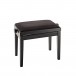 K&M 13900 Piano Bench, Black Velvet, Matt Black