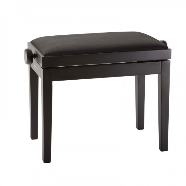 K&M 13960 Piano Bench, Black Velvet, Matt Black