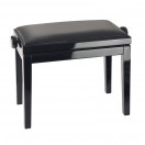K&M 13990 Piano Bench, Imitation Leather, Gloss Black