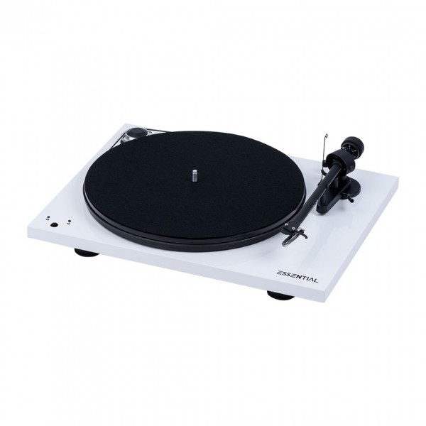 Pro-Ject Essential 3 SB White Phono Turntable (Cartridge Included)