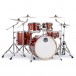Mapex Mars Birch 22'' 5pc Rock Fusion Drum Kit w/Hardware, Orange - Angle