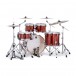 Mapex Mars Birch 22'' 5pc Rock Fusion Drum Kit w/Hardware, Orange - Rear