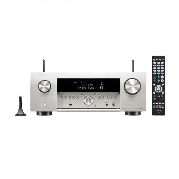 Denon AVC-X4800H AV Amplifier, Silver front control panel 
