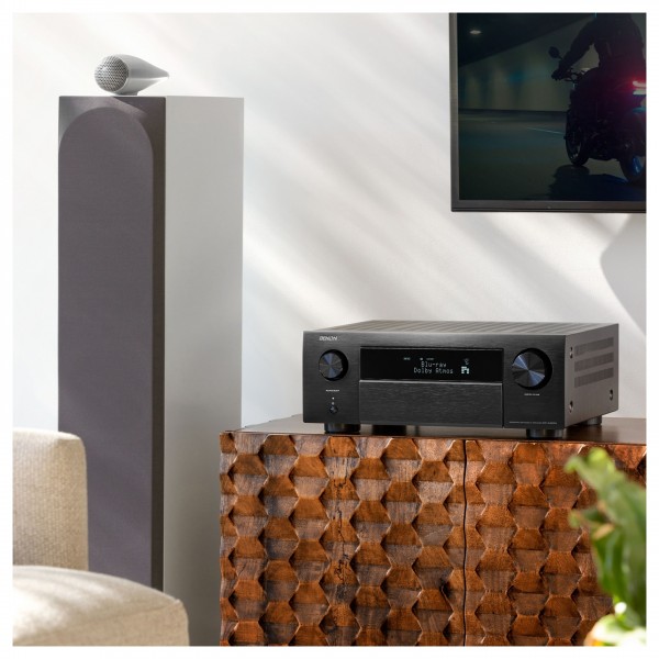 Denon AVC-X4800H AV Amplifier, Black setup in speaker system