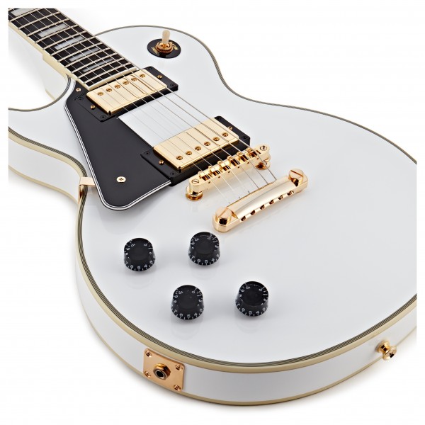 Epiphone Les Paul Custom Lefty ホワイト Epiphone Les Paul Custom Left-Handed, Alpine White | Gear4music