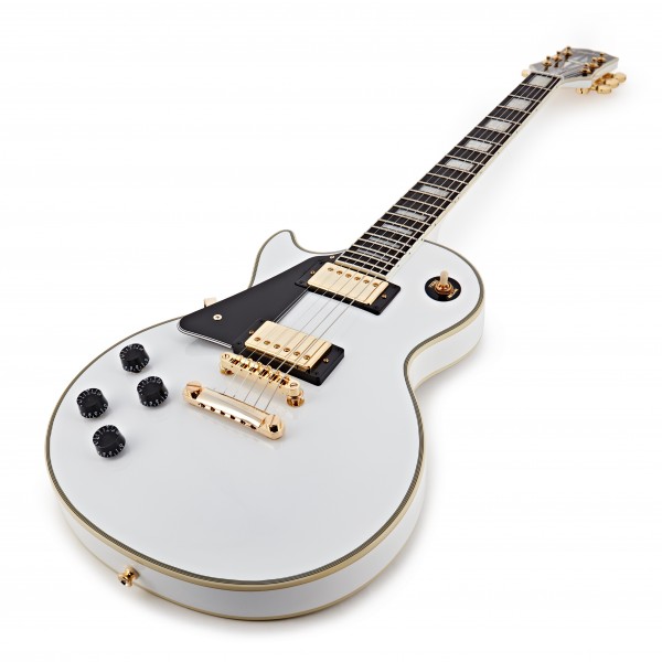 Epiphone Les Paul Custom Lefty ホワイト Epiphone Les Paul Custom Left-handed Electric Guitar - Alpine White GE