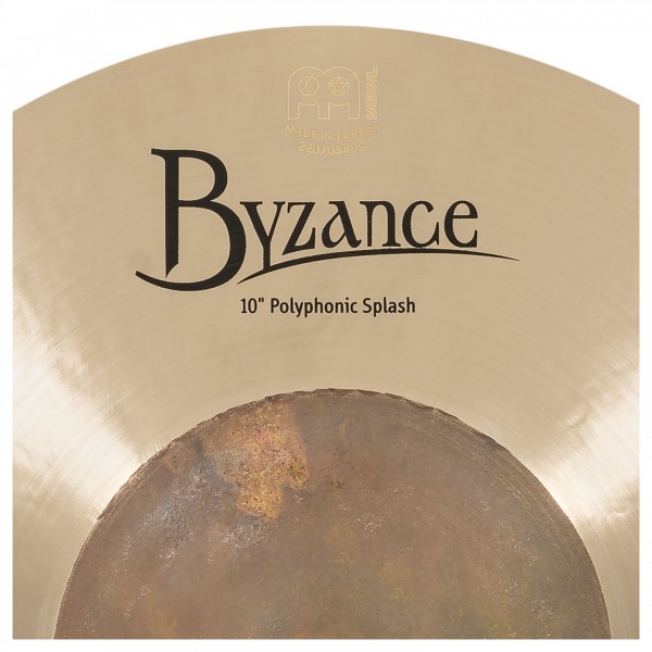 Meinl Byzance Traditional Polyphonic 10" Splash - Design detail