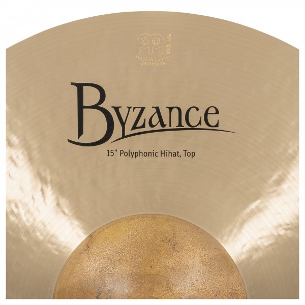 Meinl Byzance Traditional Polyphonic 15" Hi-Hats - Hi Hat Top Detail