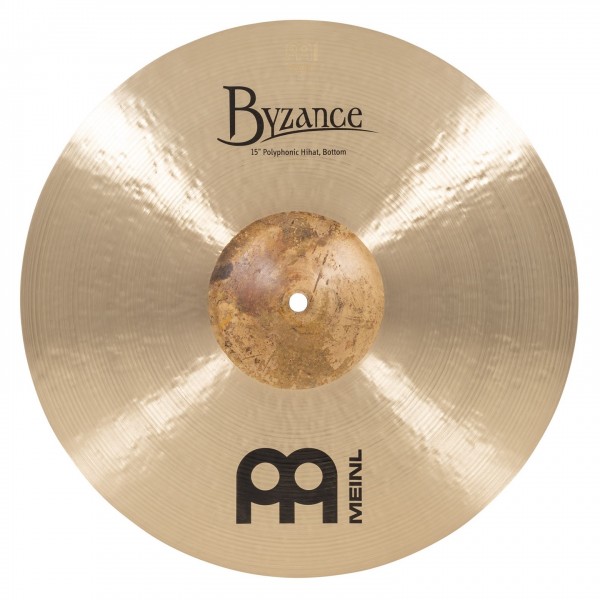 Meinl Byzance Traditional Polyphonic 15" Hi-Hats - Hi Hat Bottom
