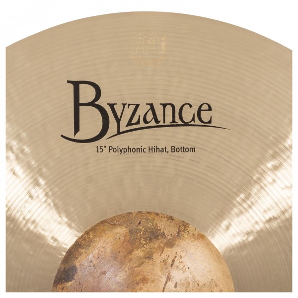 Meinl Byzance Traditional Polyphonic 15" Hi-Hats - Hi Hat Bottom Detail