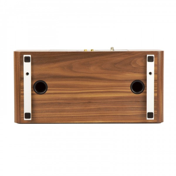 Ruark Audio R3S Wireless Compact Music System, Rich Walnut Veneer Base View