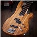 Chicago Fretless Bass Guitar + 15W Amp Pack by Gear4music, Natural