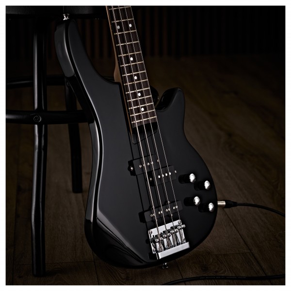 Chicago Bass Guitar by Gear4music, Black