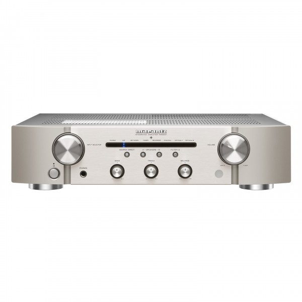 Marantz PM6007 Integrated Amplifier, Silver front view