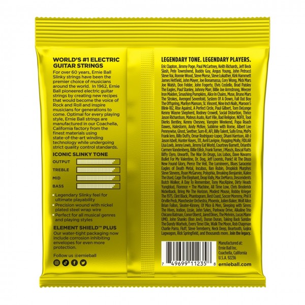 Ernie Ball P03627 Beefy Slinky, 1154 (3 Set Pack) at Gear4music