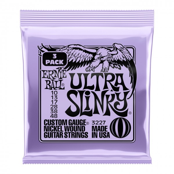 Ernie Ball Ultra Slinky, 10-48 (3 Set Pack)