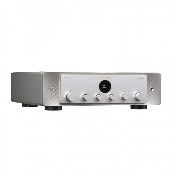Marantz Model 30 Integrated Amplifier, Silver angled