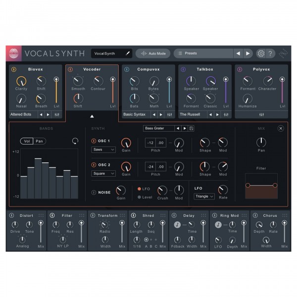 iZotope VocalSynth 2 - Vocoder